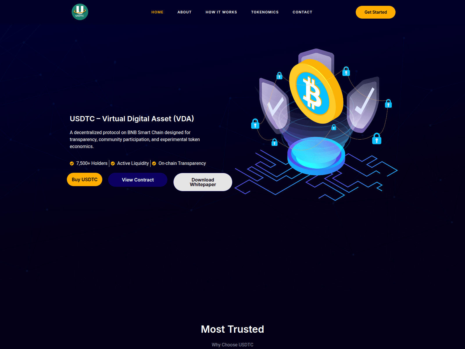 Screenshot of usdtcprotocol.com