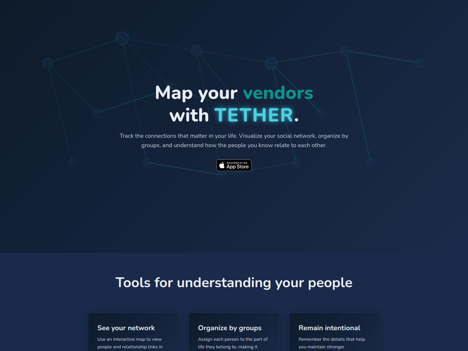 Screenshot of tether.michaelwdanko.com