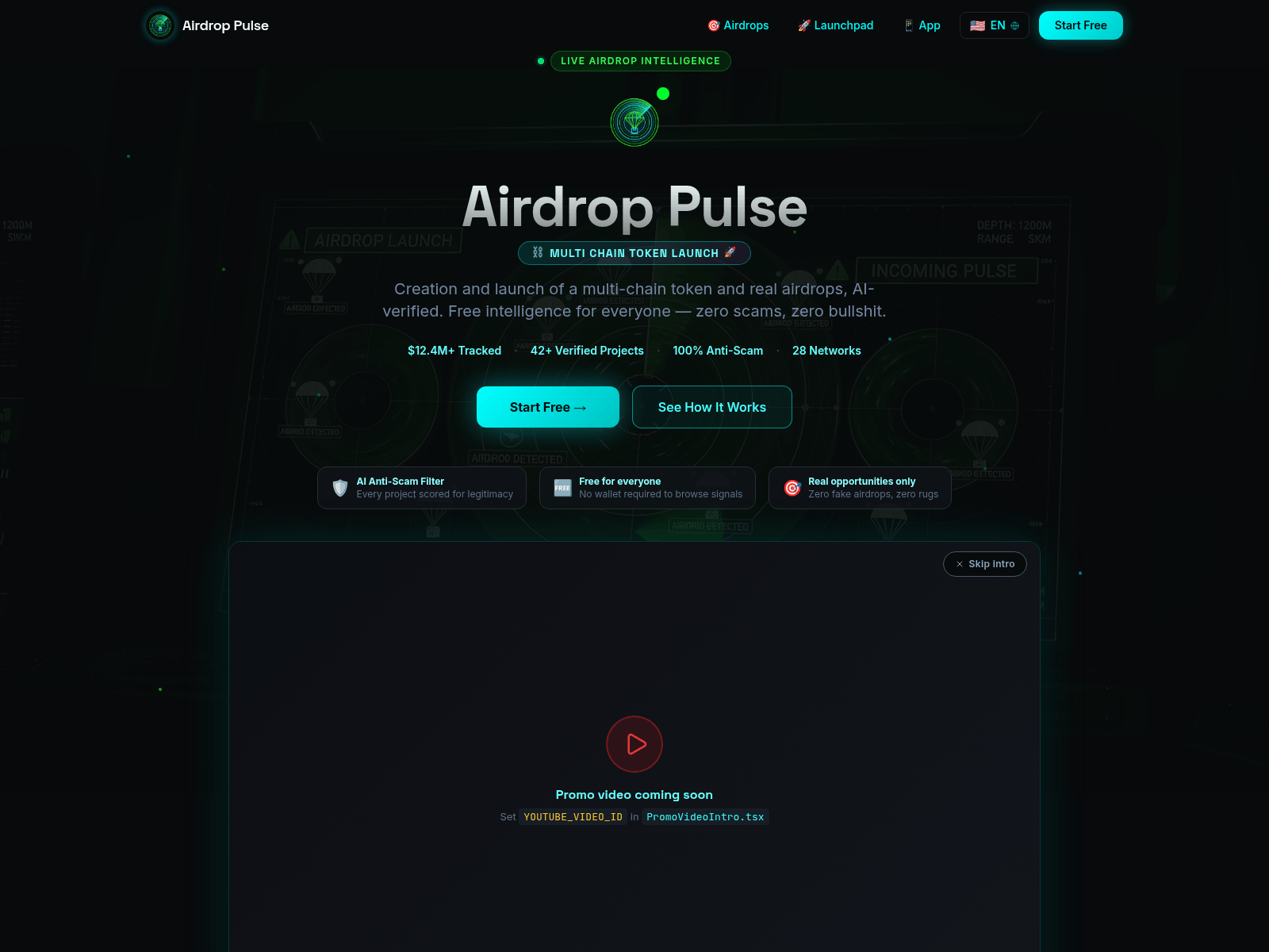 Screenshot of airdroppulse.app