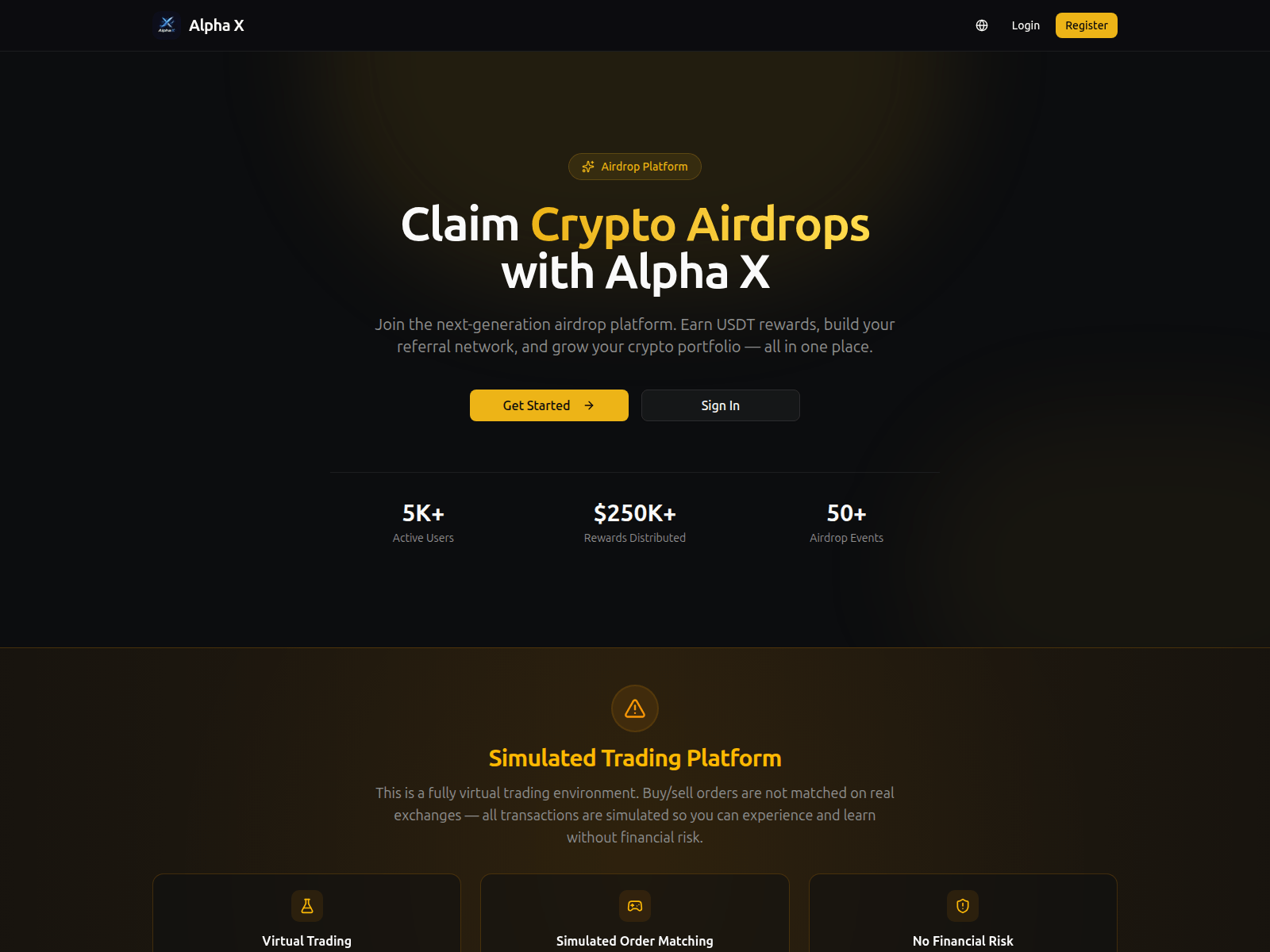 Screenshot of airdrop.ftech.ltd