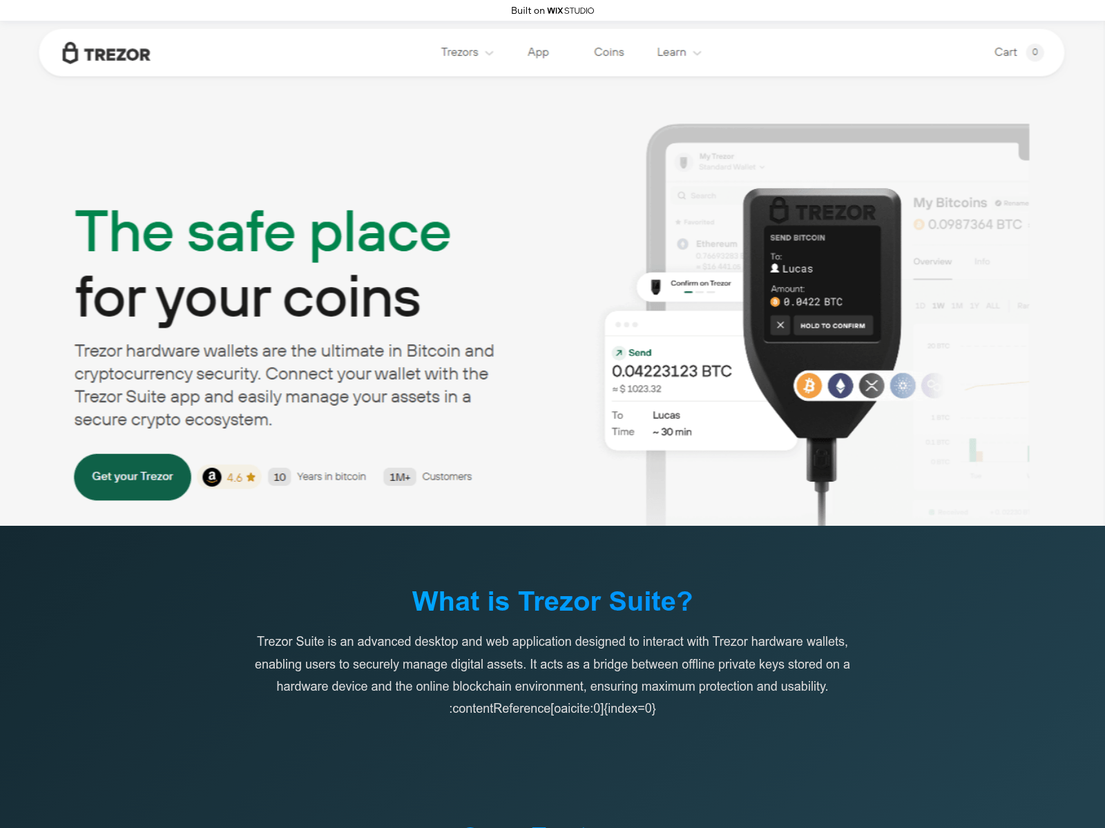Screenshot of suitapp-trez.wixstudio.com