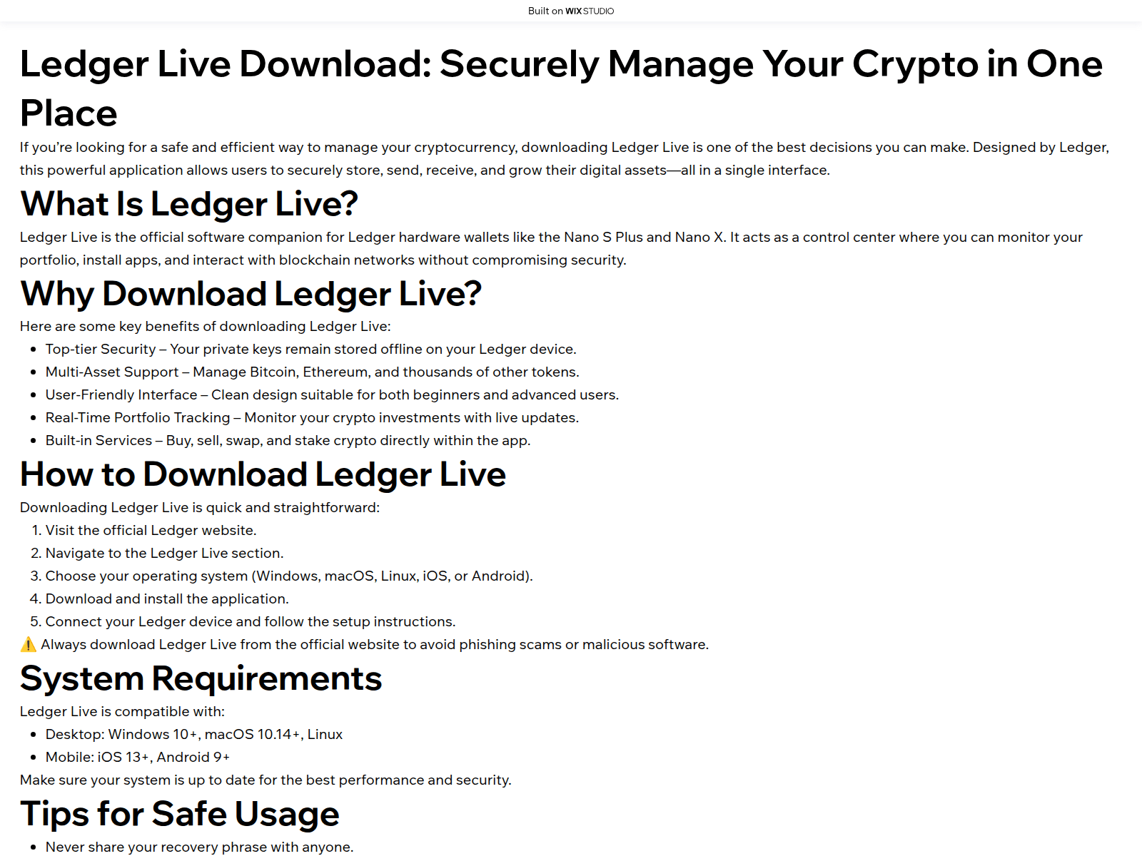 Screenshot of global-live.wixstudio.com