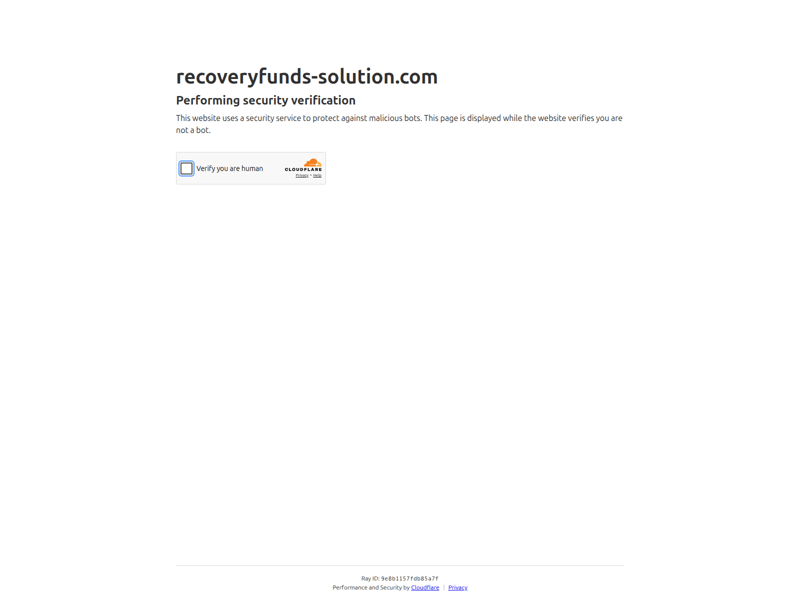 Screenshot of recoveryfunds-solution.com