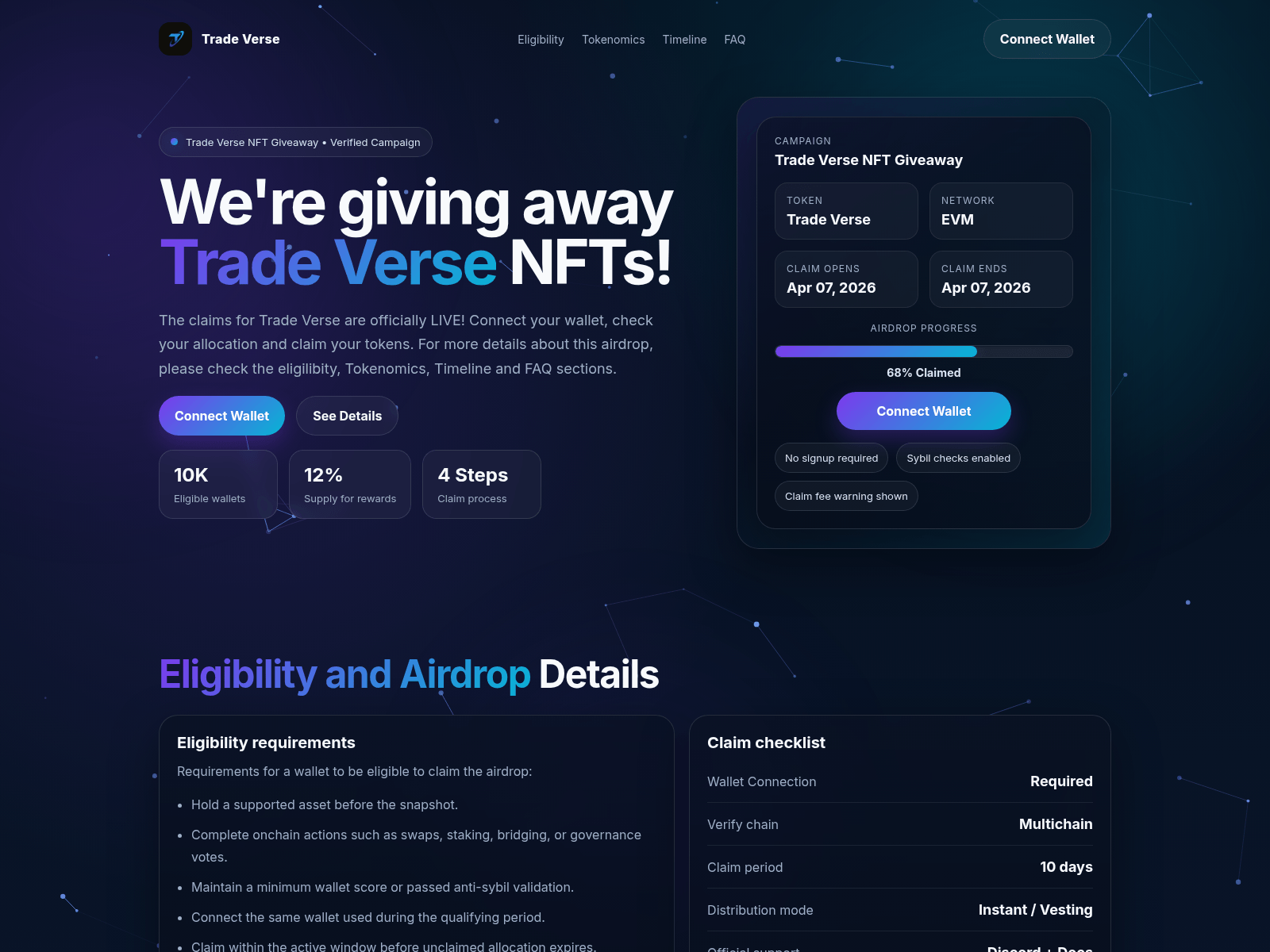 Screenshot of tradeverse.top