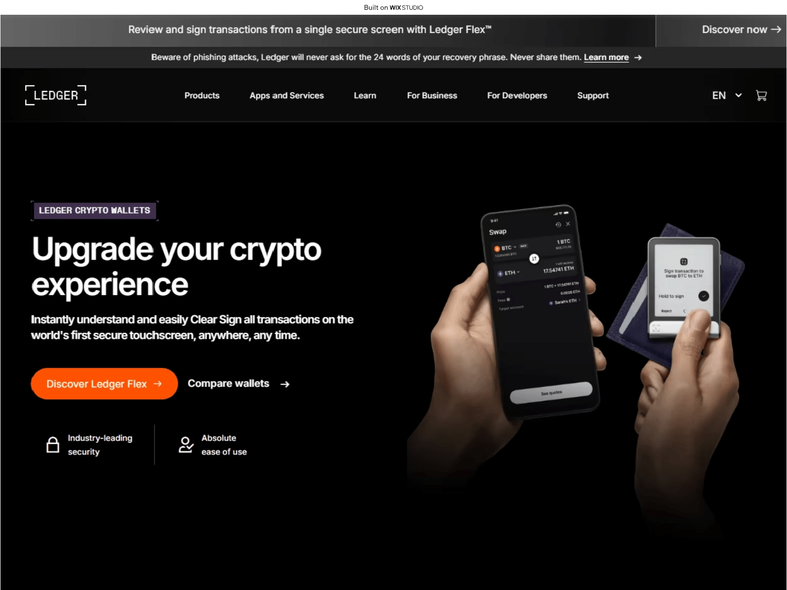Screenshot of comstarten.wixstudio.com