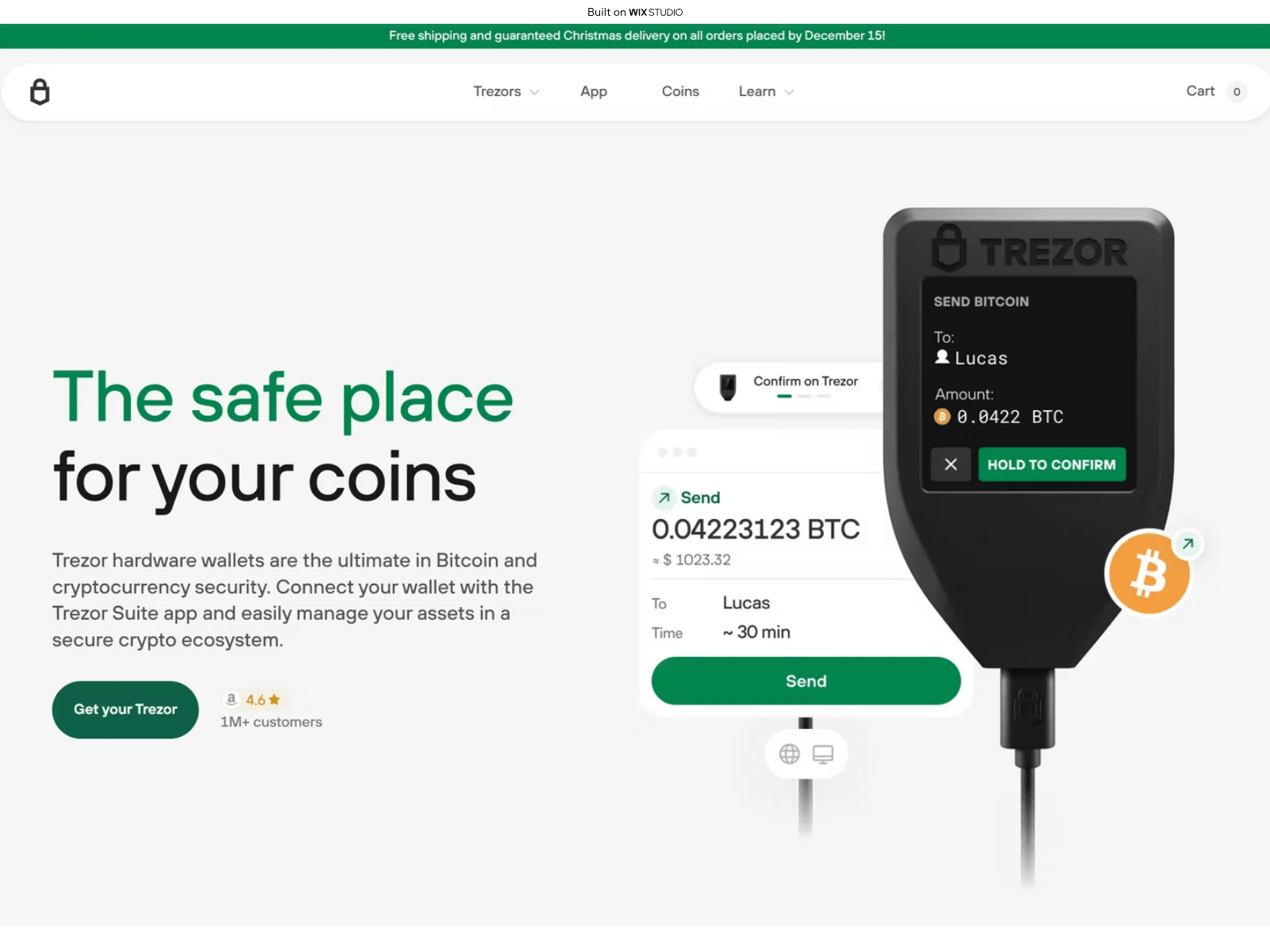 Screenshot of homepagesuit.wixstudio.com