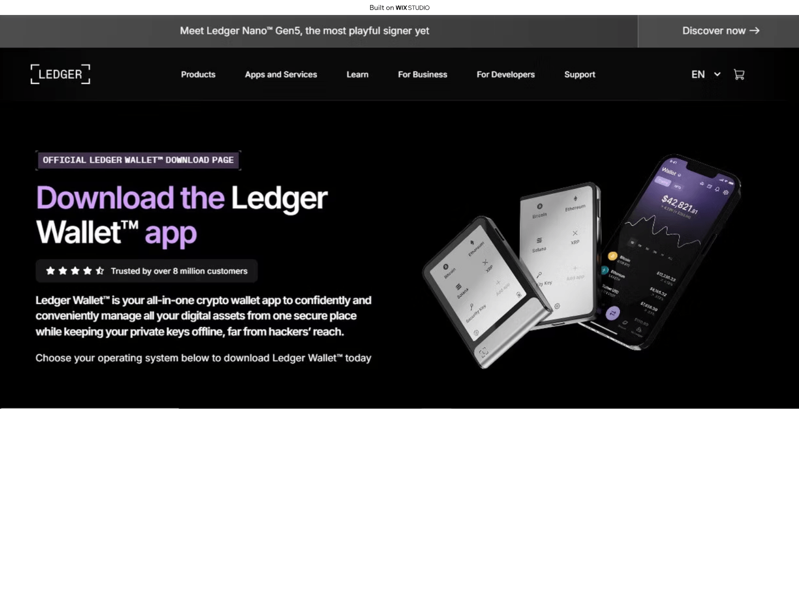 Screenshot of ladgerr.wixstudio.com