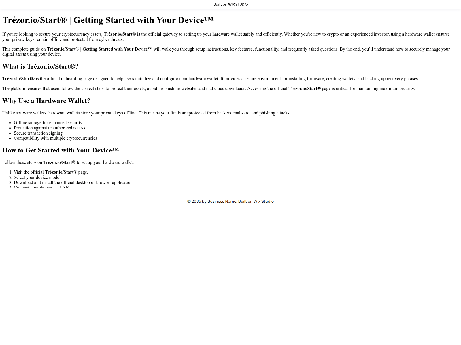 Screenshot of trozar-apps.wixstudio.com