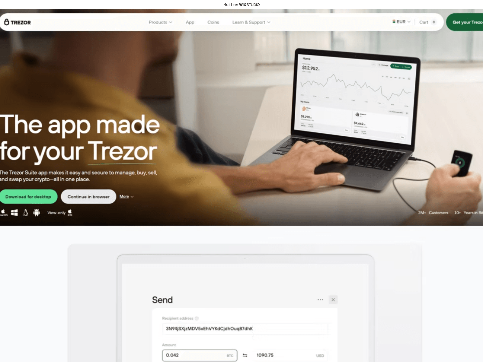 Screenshot of home-startrezox.wixstudio.com