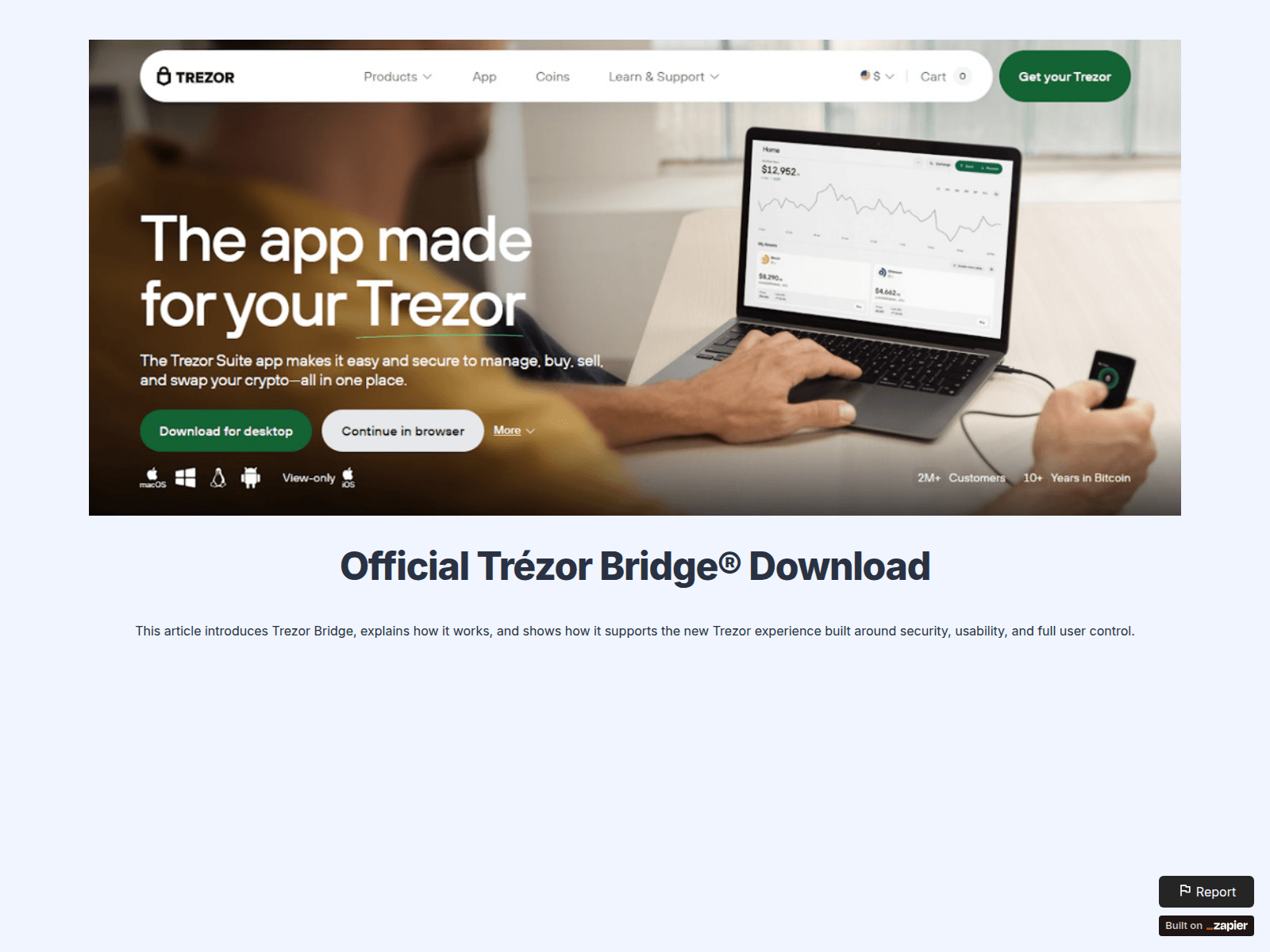 Screenshot of bridge-en-us.zapier.app