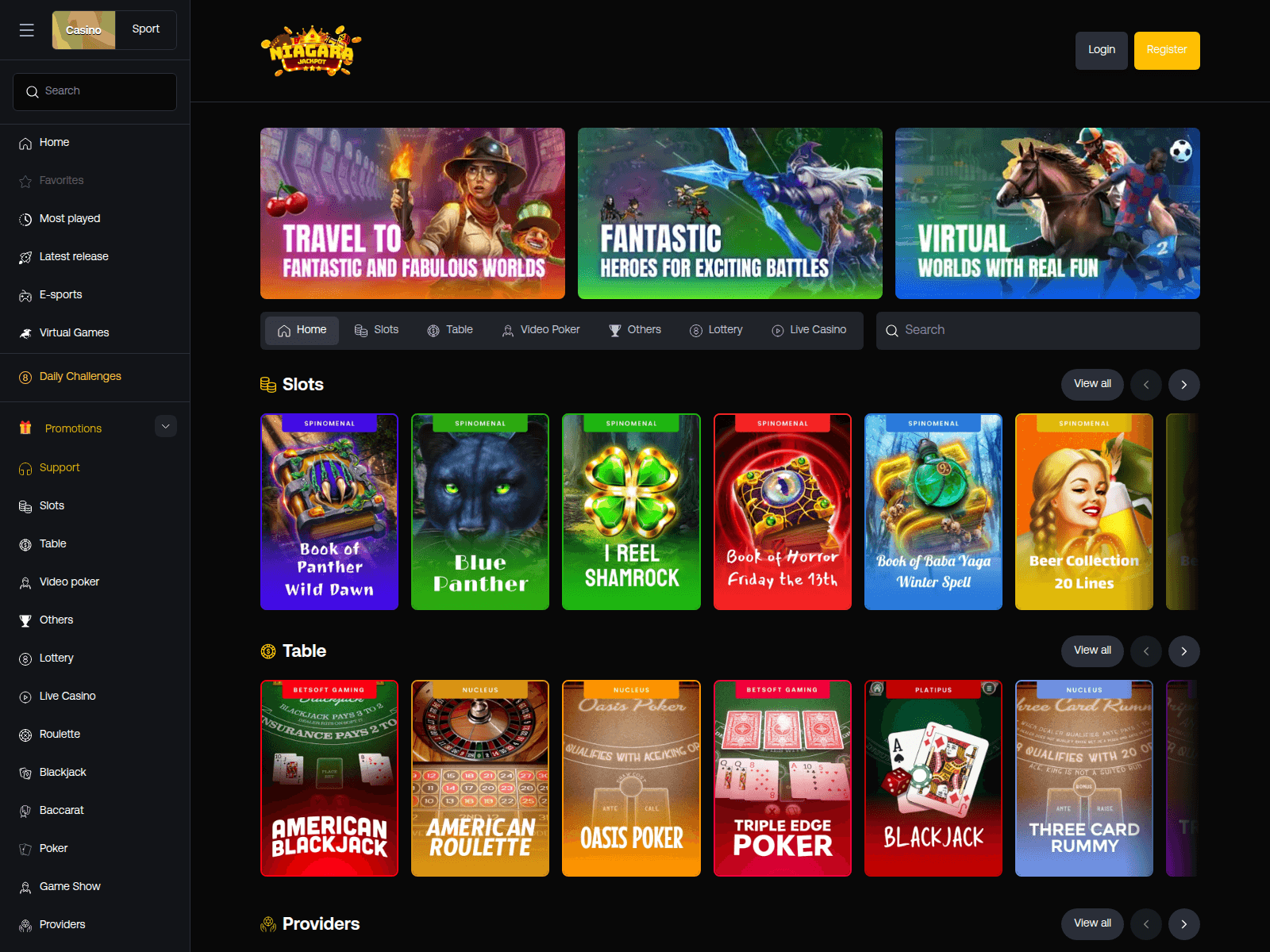 Screenshot of niagarajackpot.com