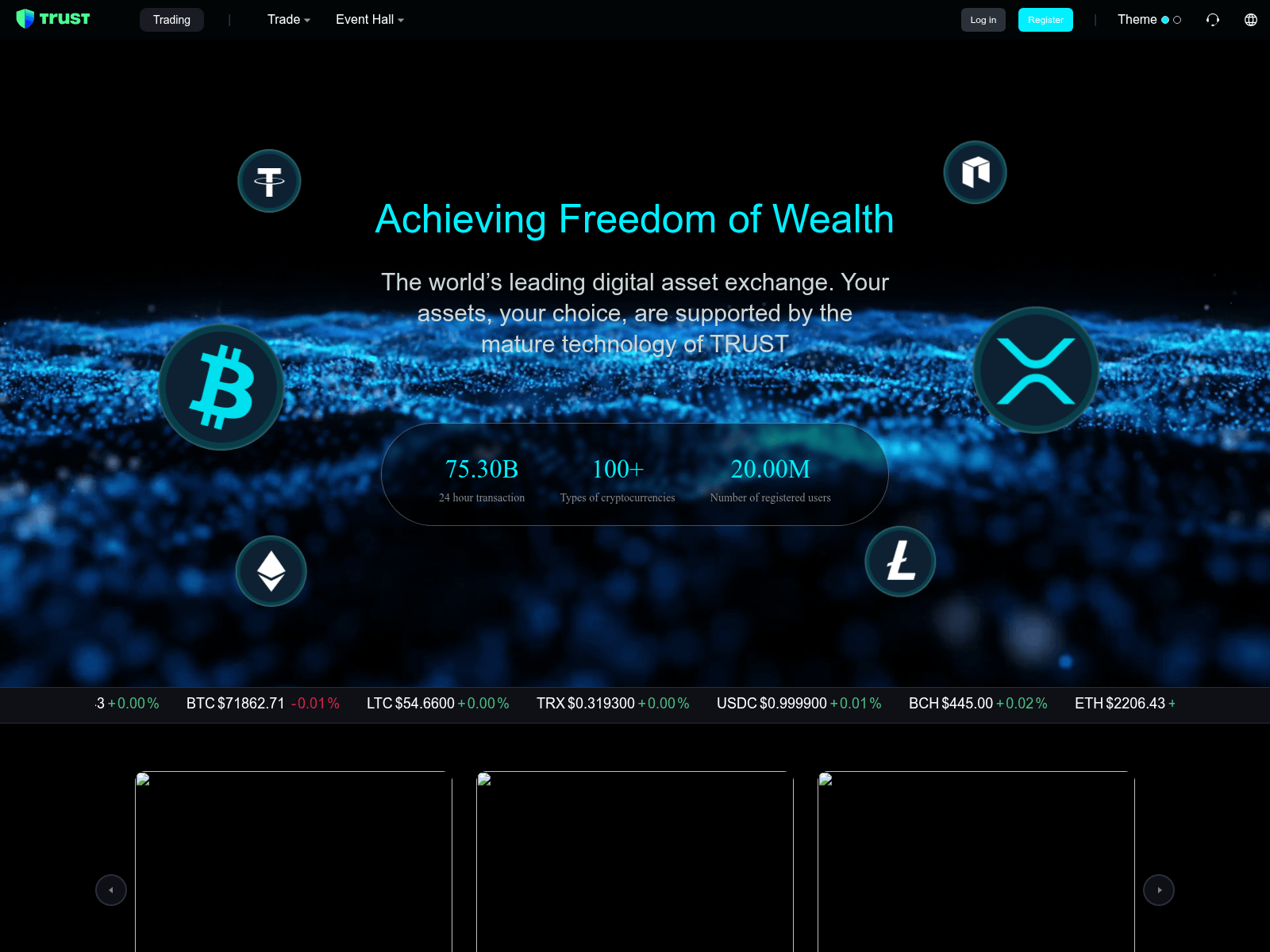 Screenshot of trustswallett.xyz