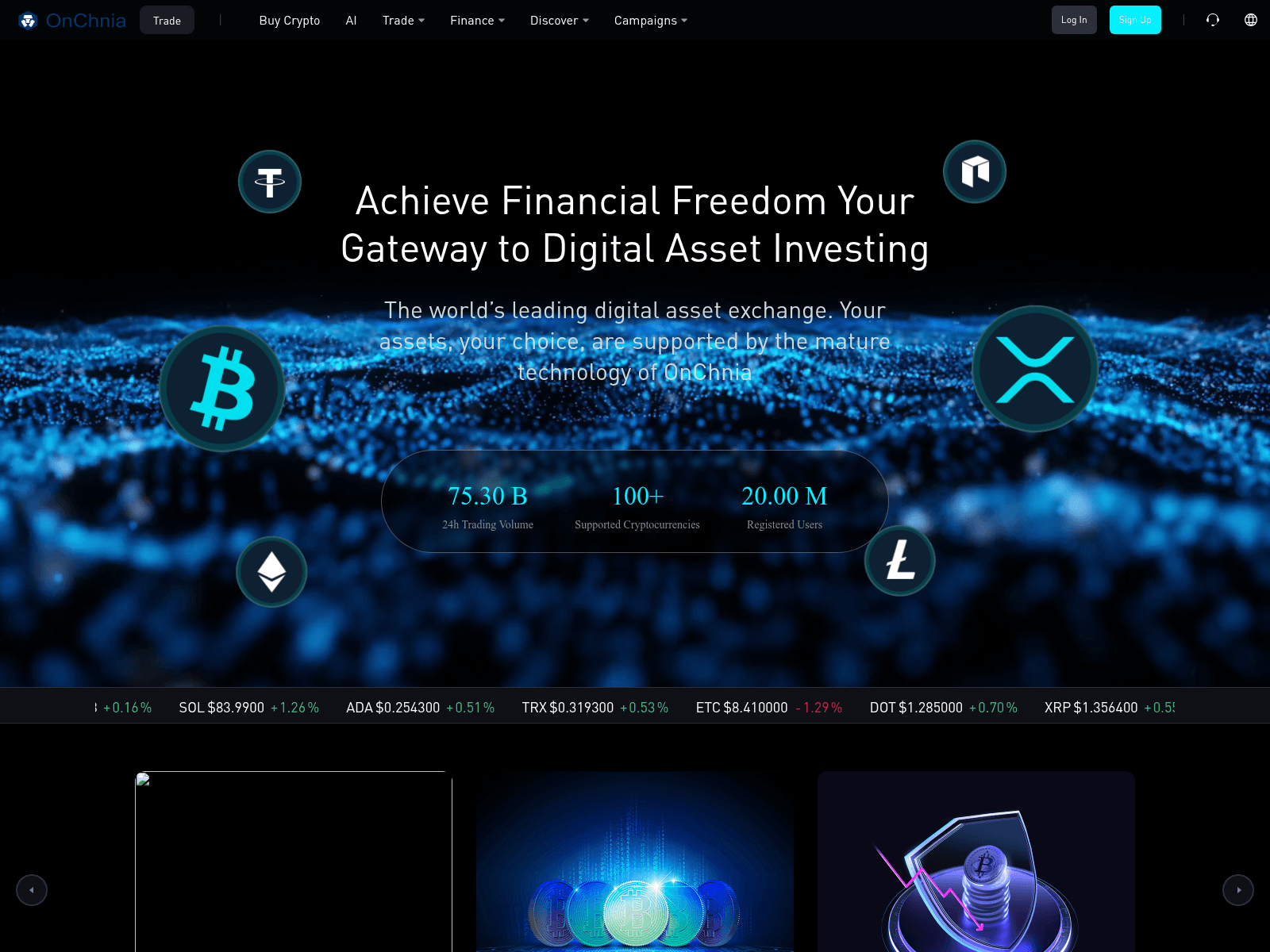 Screenshot of onchnia.com