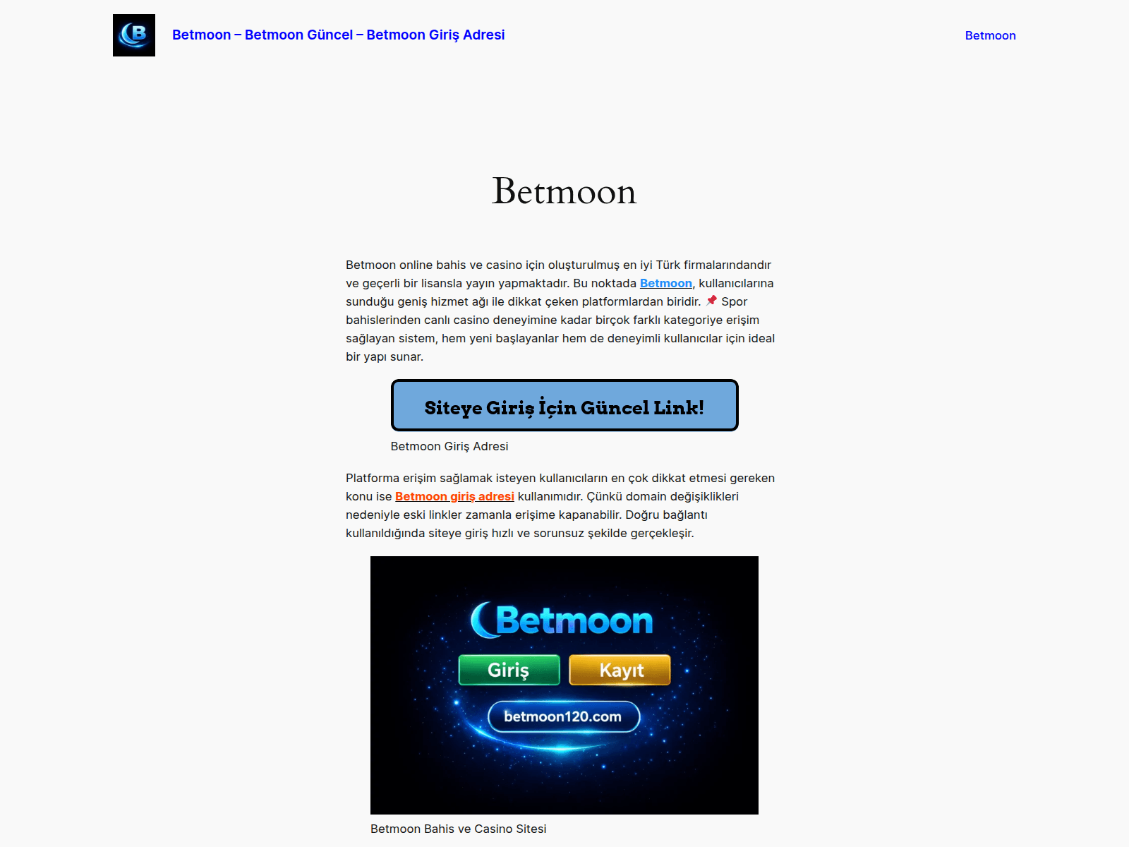 Screenshot of betmoon120.com