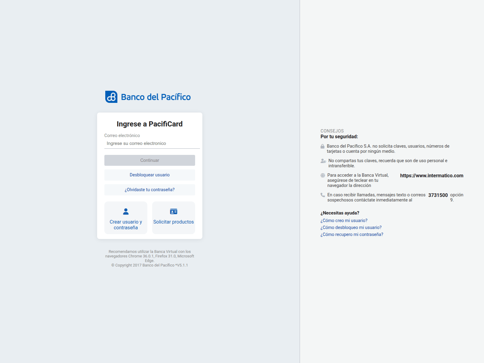 Screenshot of pacificar-ec.webcindario.com