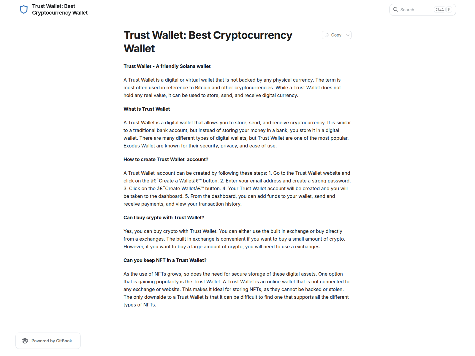 Screenshot of tryustwollett.gitbook.io