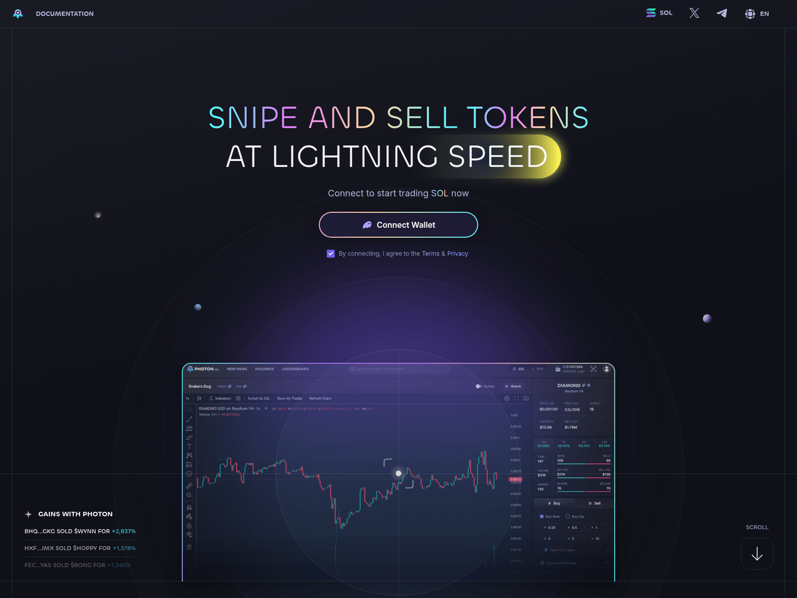 Screenshot of crypto-sola.fun
