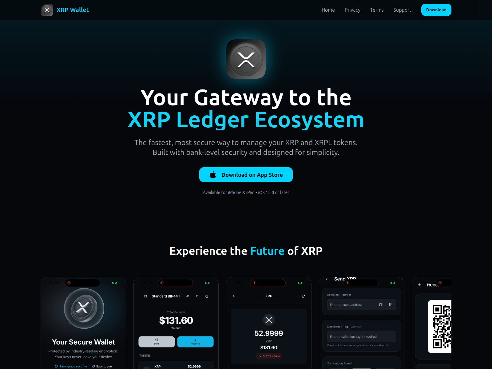 Screenshot of xrpwallet.pro
