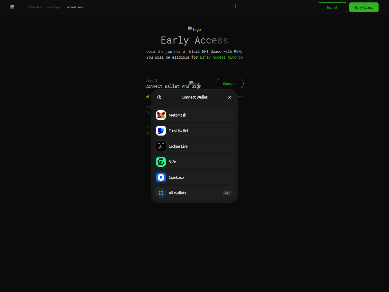 Screenshot of wenexchange.pages.dev