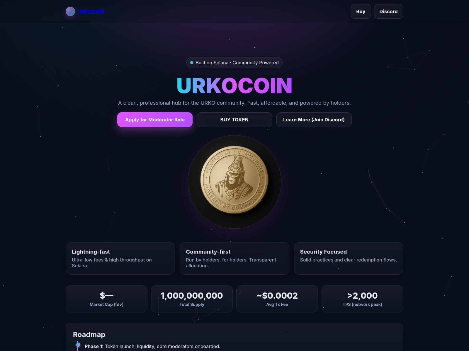 Screenshot of urko-coin.pages.dev