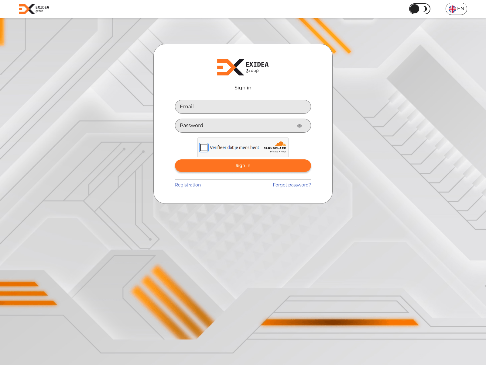 Screenshot of user.exidea-group.org