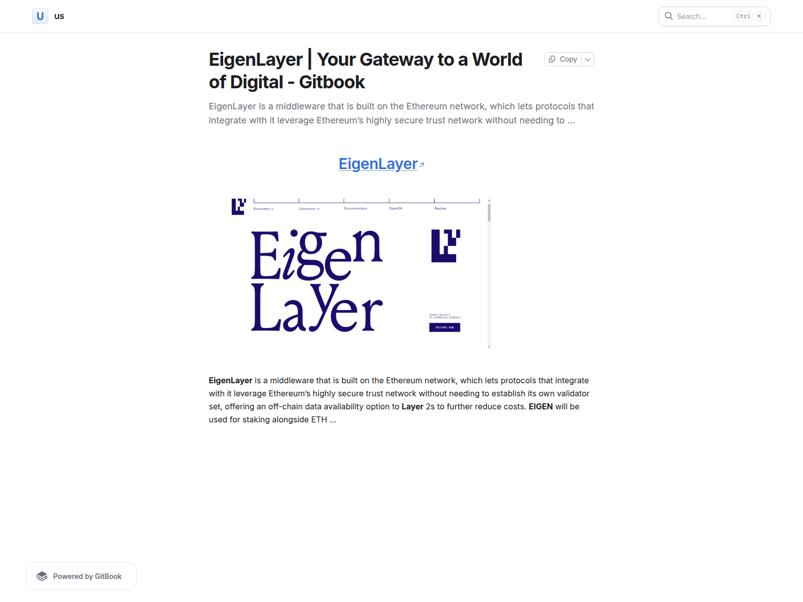 Screenshot of home-eigeeenlayer.gitbook.io