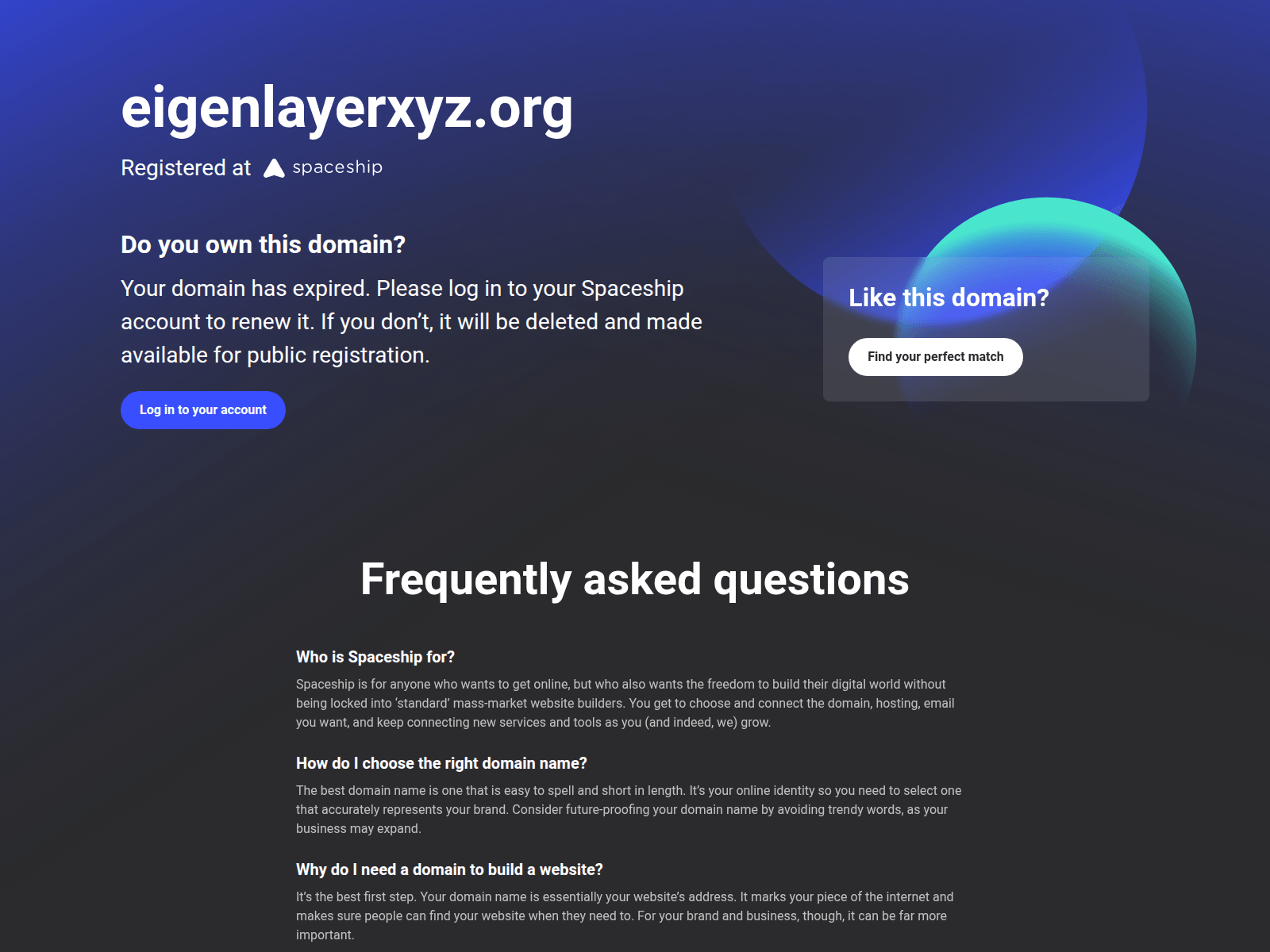 Screenshot of eigenlayerxyz.org