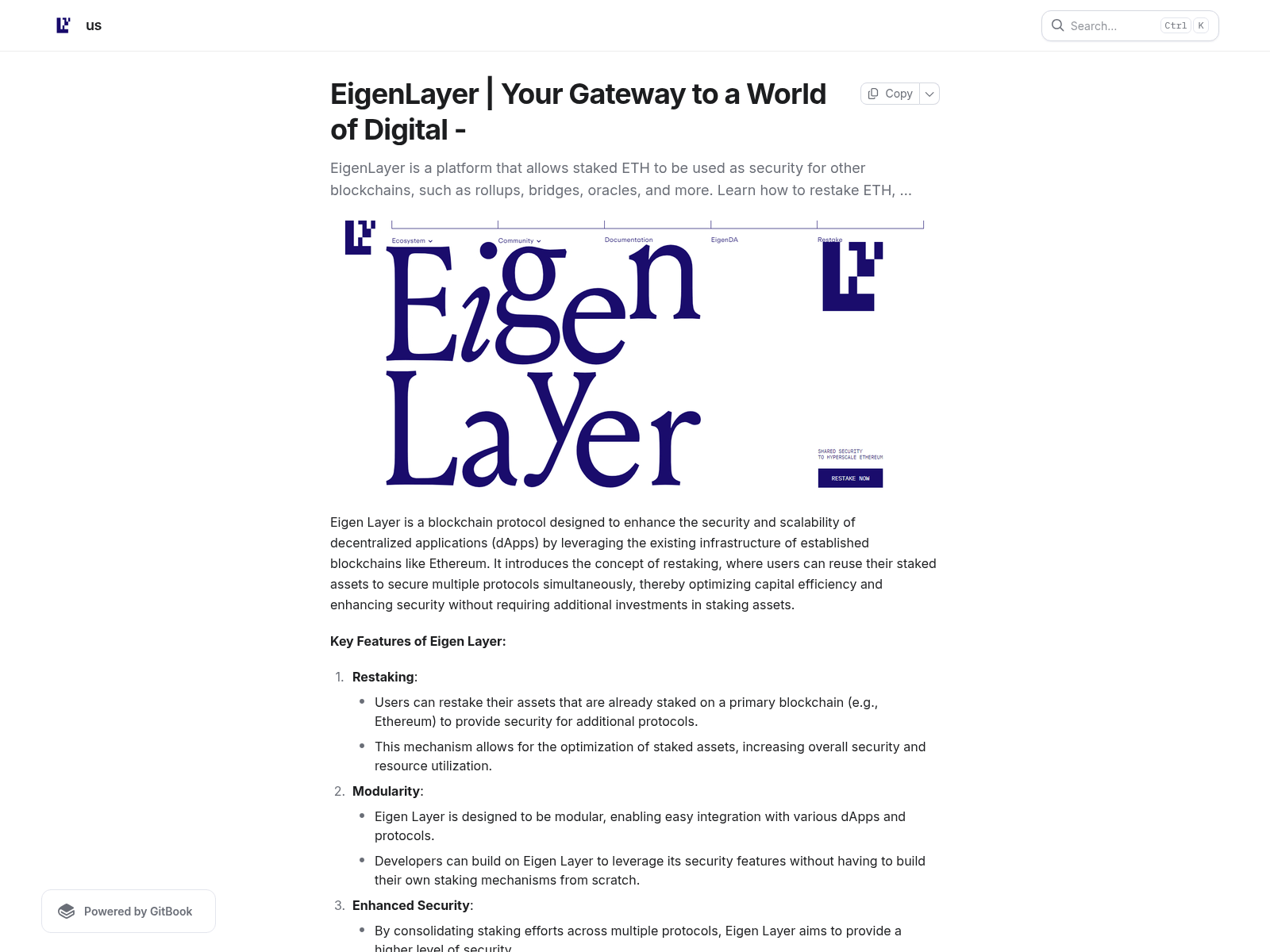 Screenshot of learn-eigen.gitbook.io