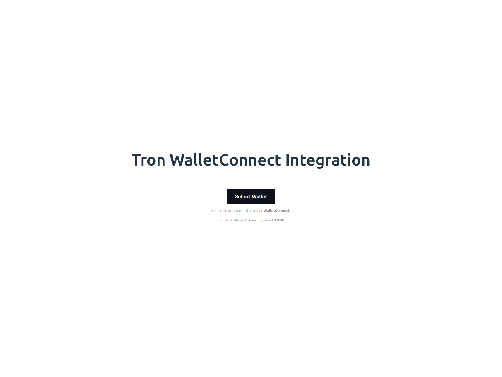 Screenshot of tron-trustwallet-two.vercel.app