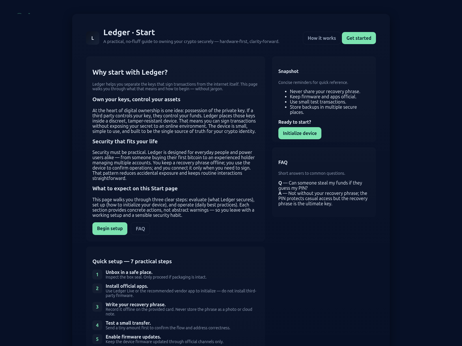 Screenshot of sso-ldger-start.pages.dev
