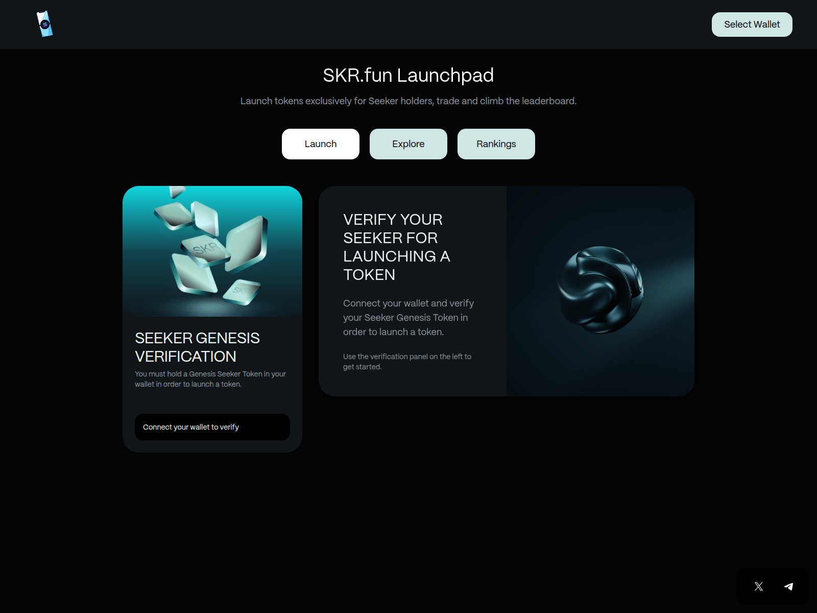 Screenshot of alpha.skr.fun