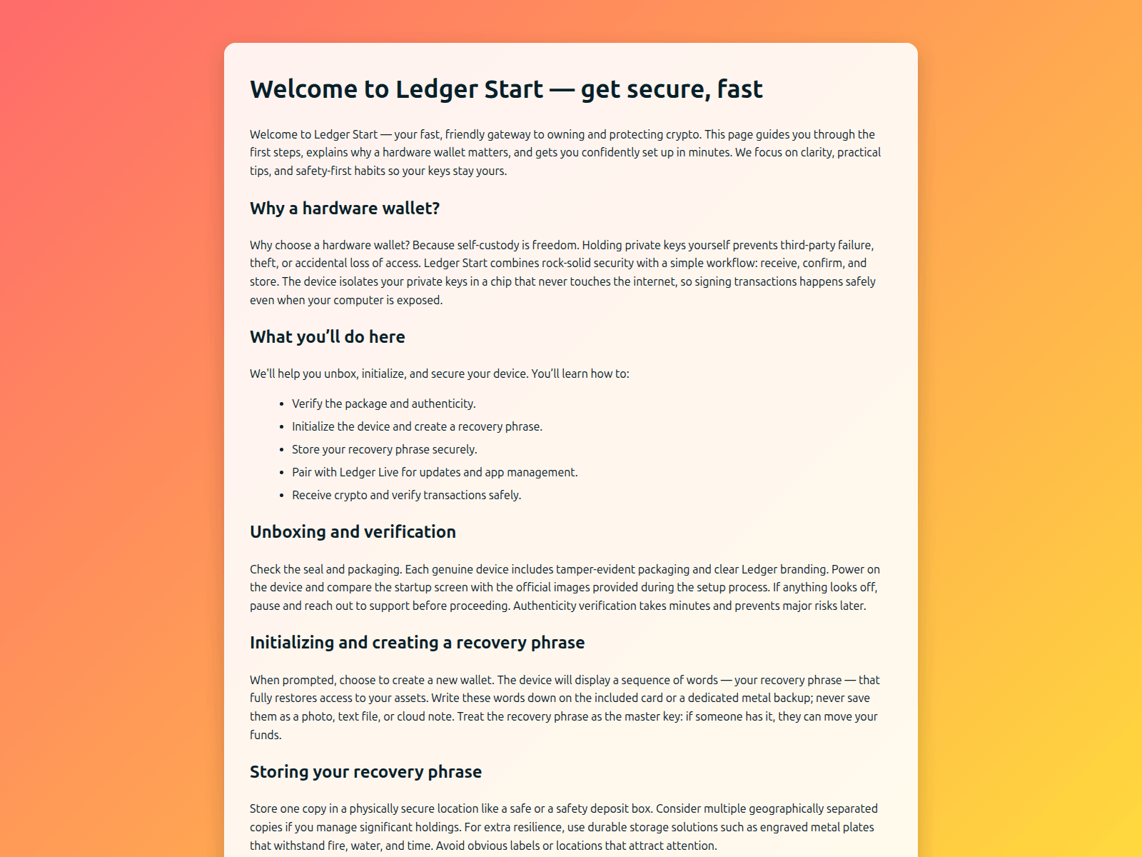 Screenshot of wel-x-ldger-start.pages.dev