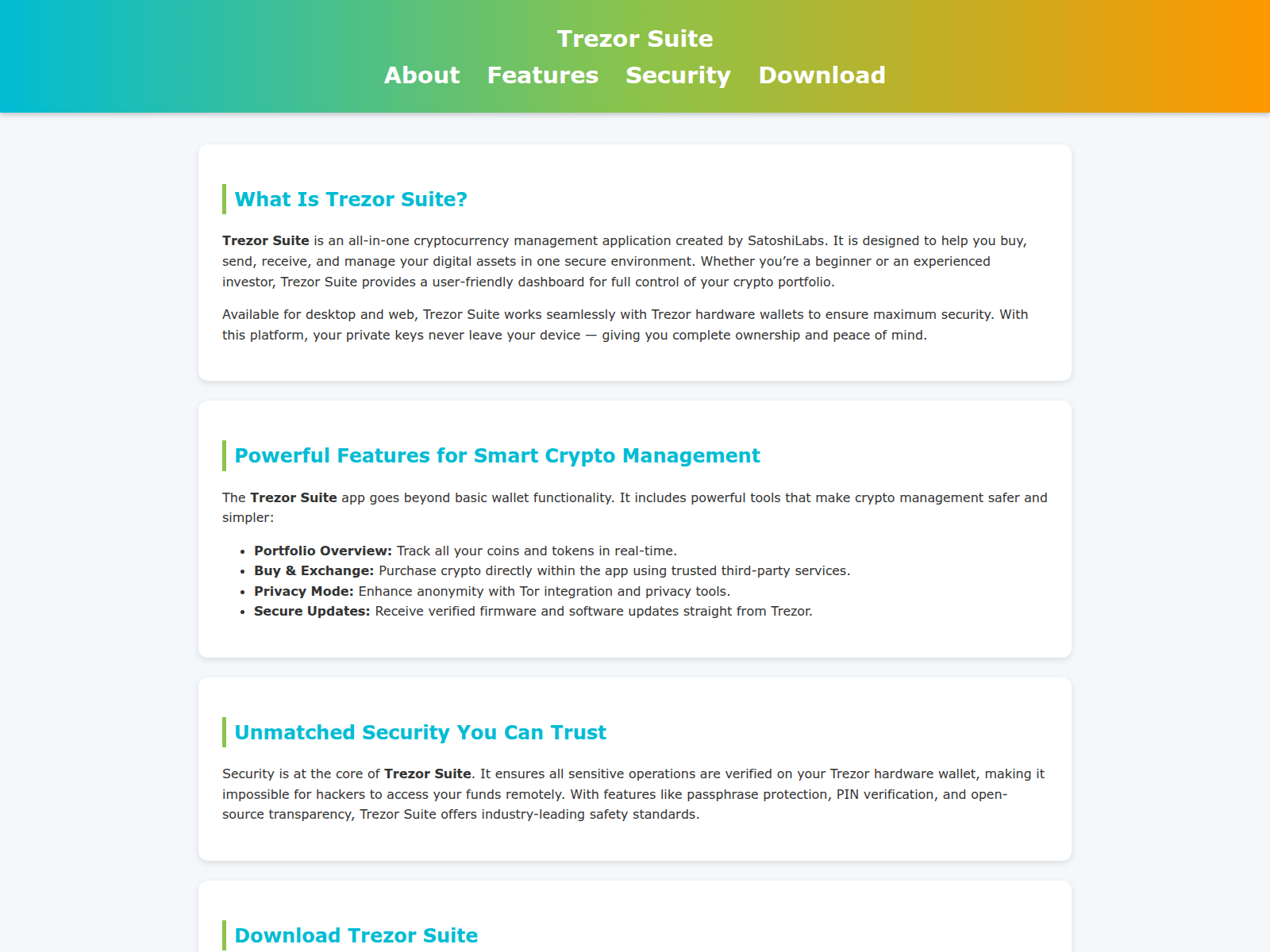 Screenshot of trezo-guide-suite.pages.dev