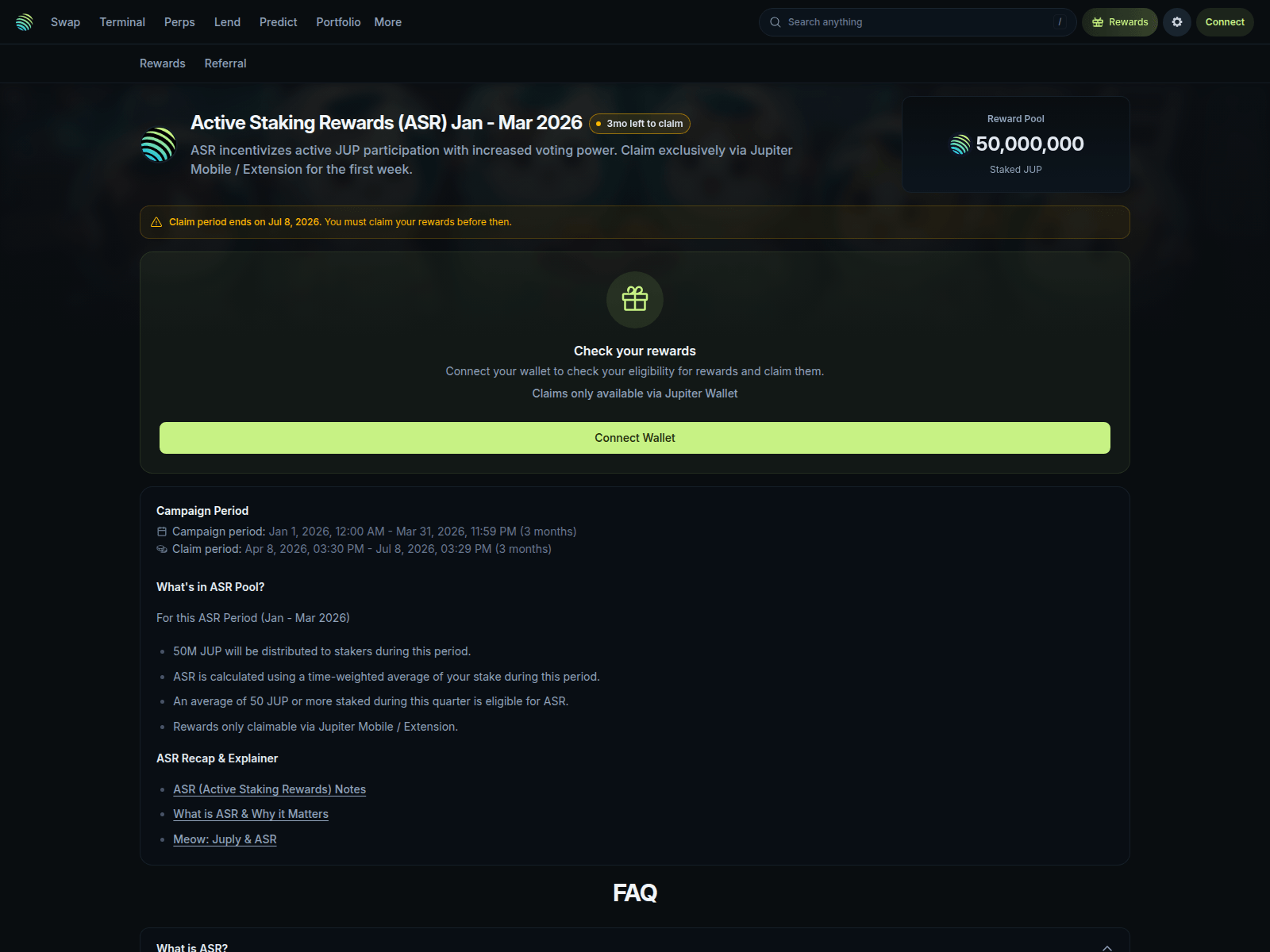 Screenshot of jup-ag-rewards.online