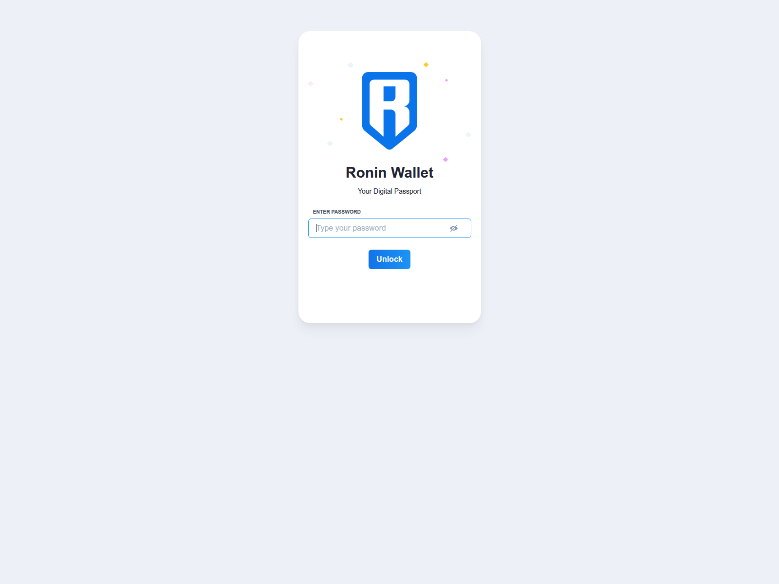 Screenshot of ronin-wallet.firebaseapp.com