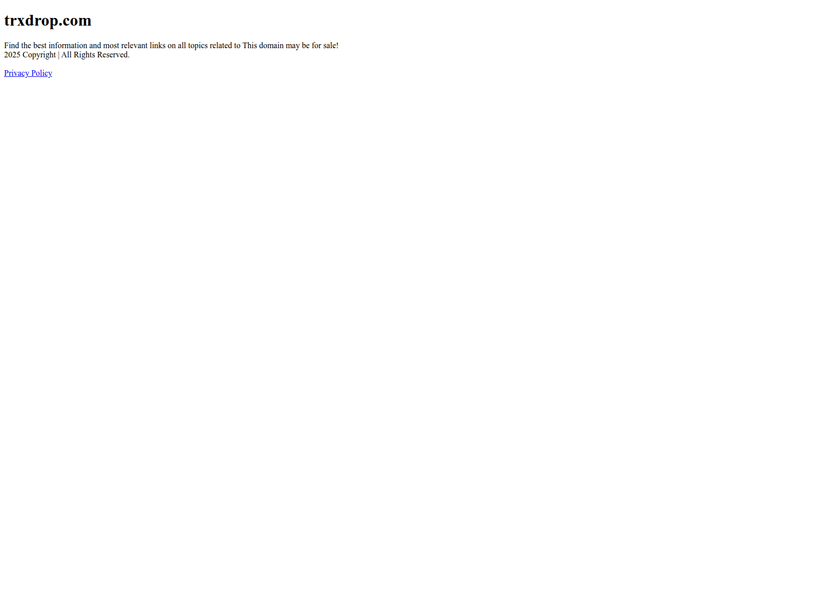 Screenshot of trxdrop.com