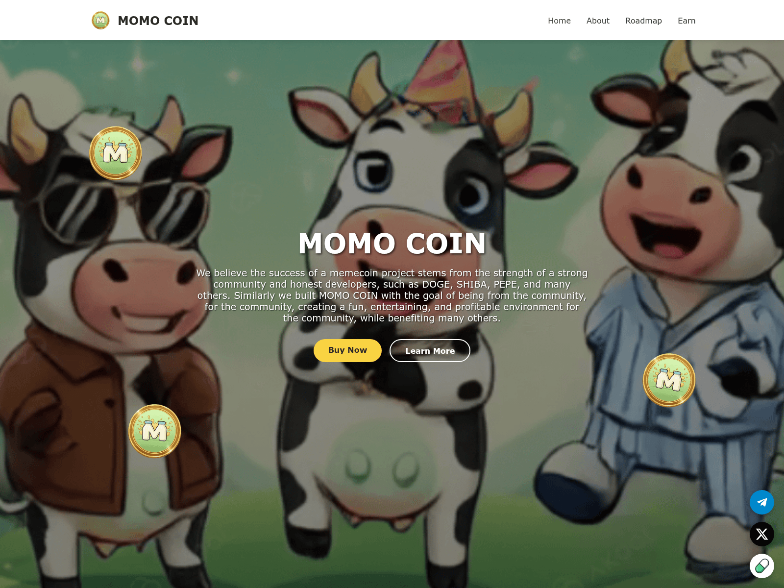 Screenshot of momocoin.pages.dev
