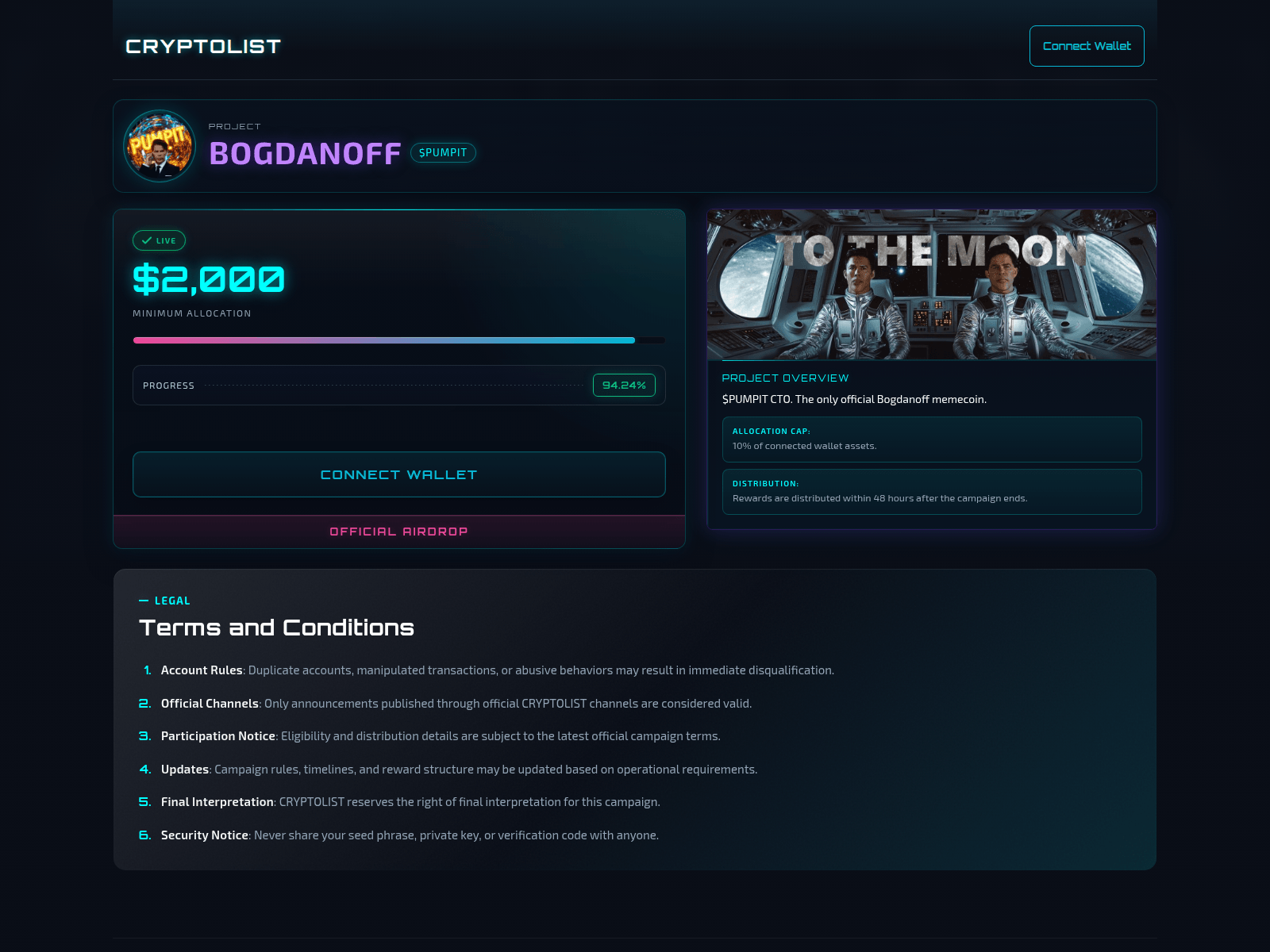 Screenshot of bogdanoff-2.entry-cryptolist.app