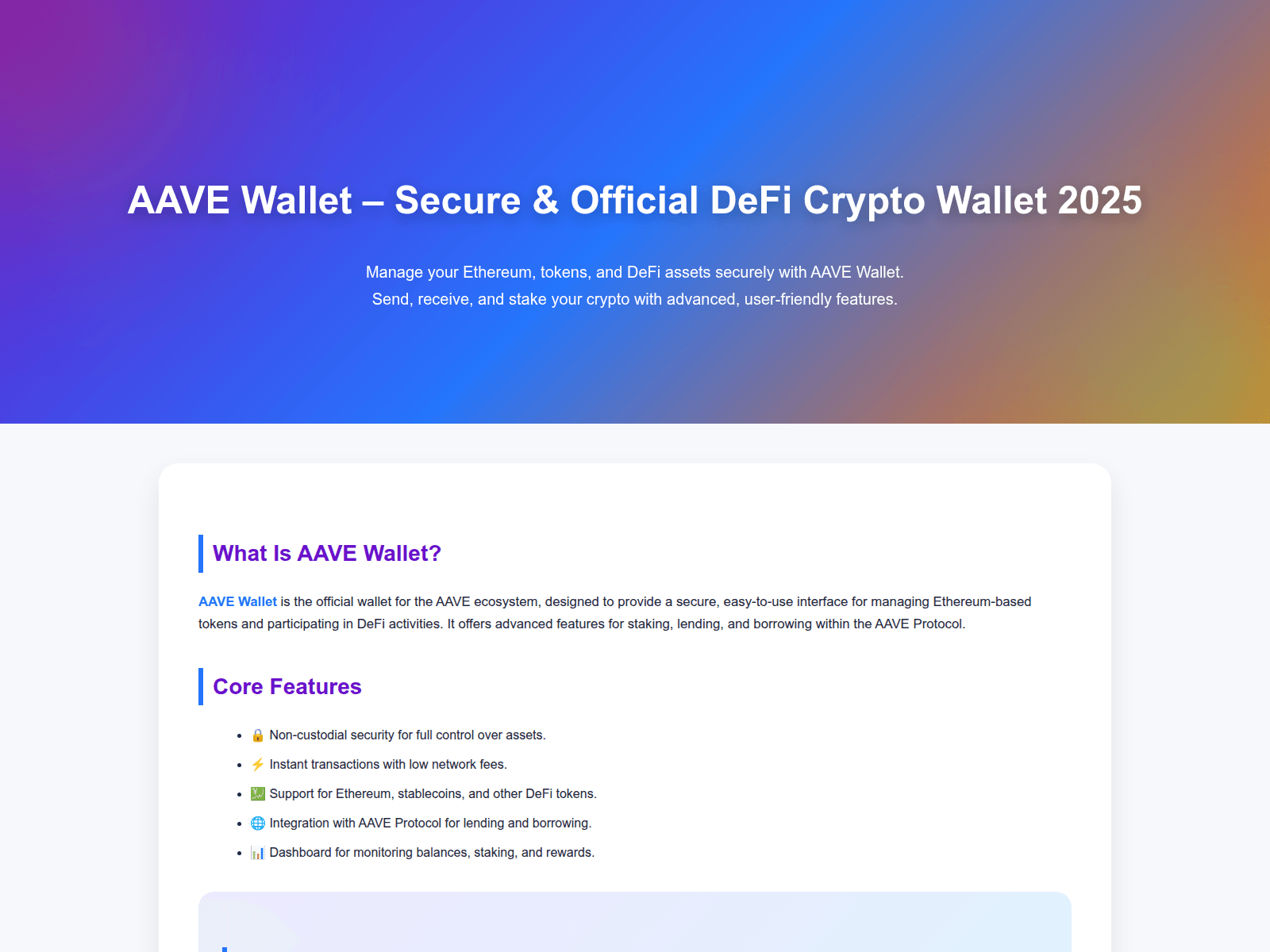 Screenshot of suport-aave-wellet.pages.dev