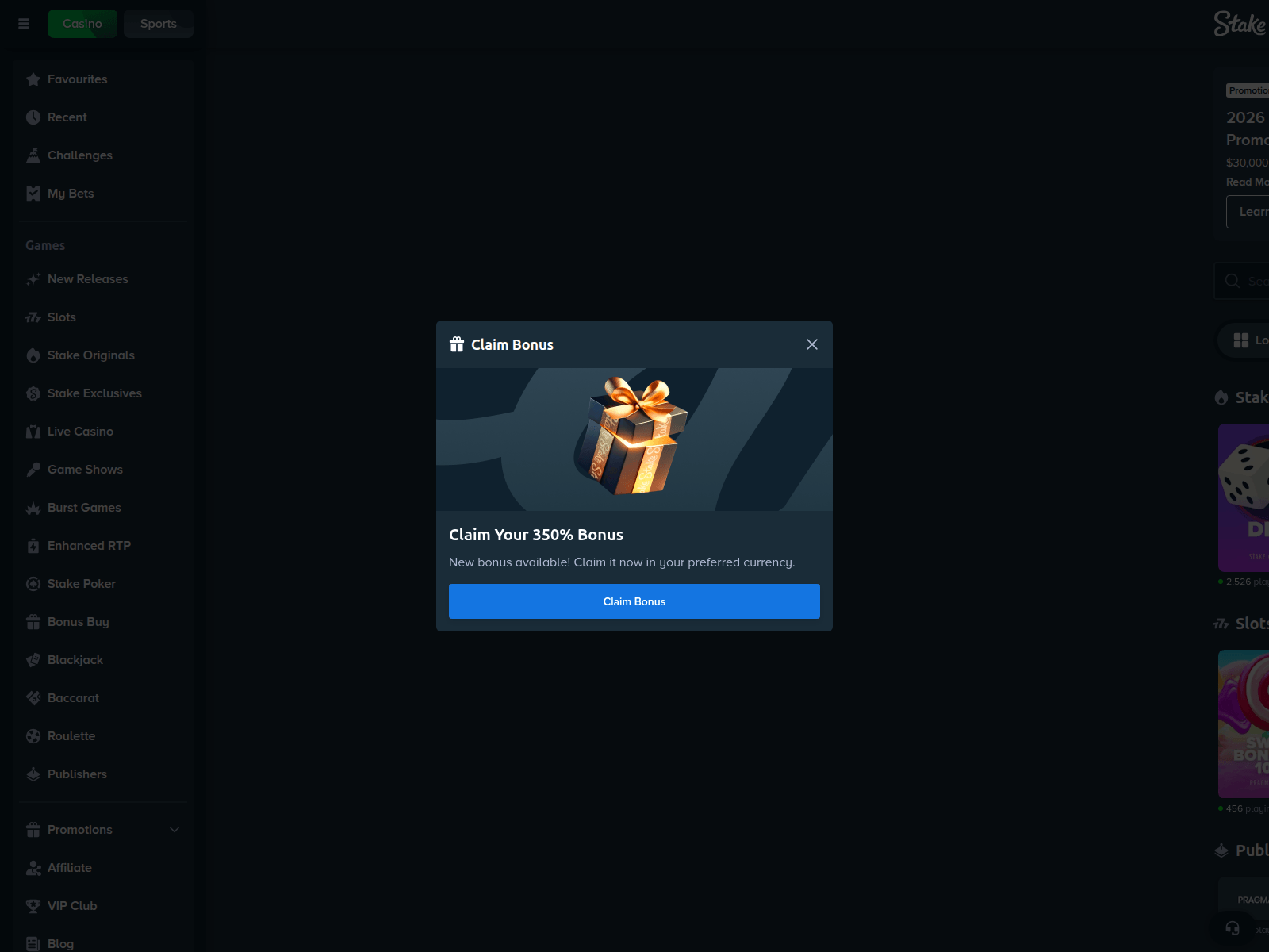 Screenshot of stake444.vip