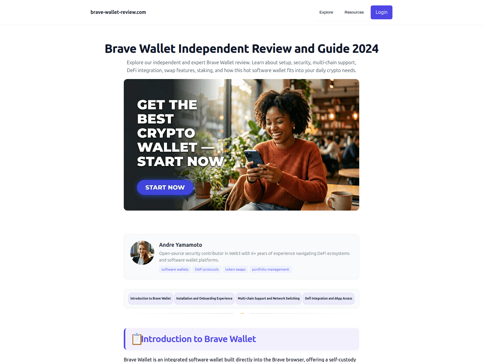 Screenshot of brave-wallet-review.com