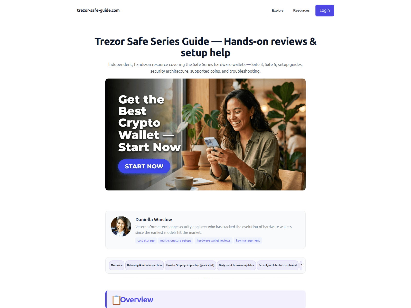Screenshot of trezor-safe-guide.com