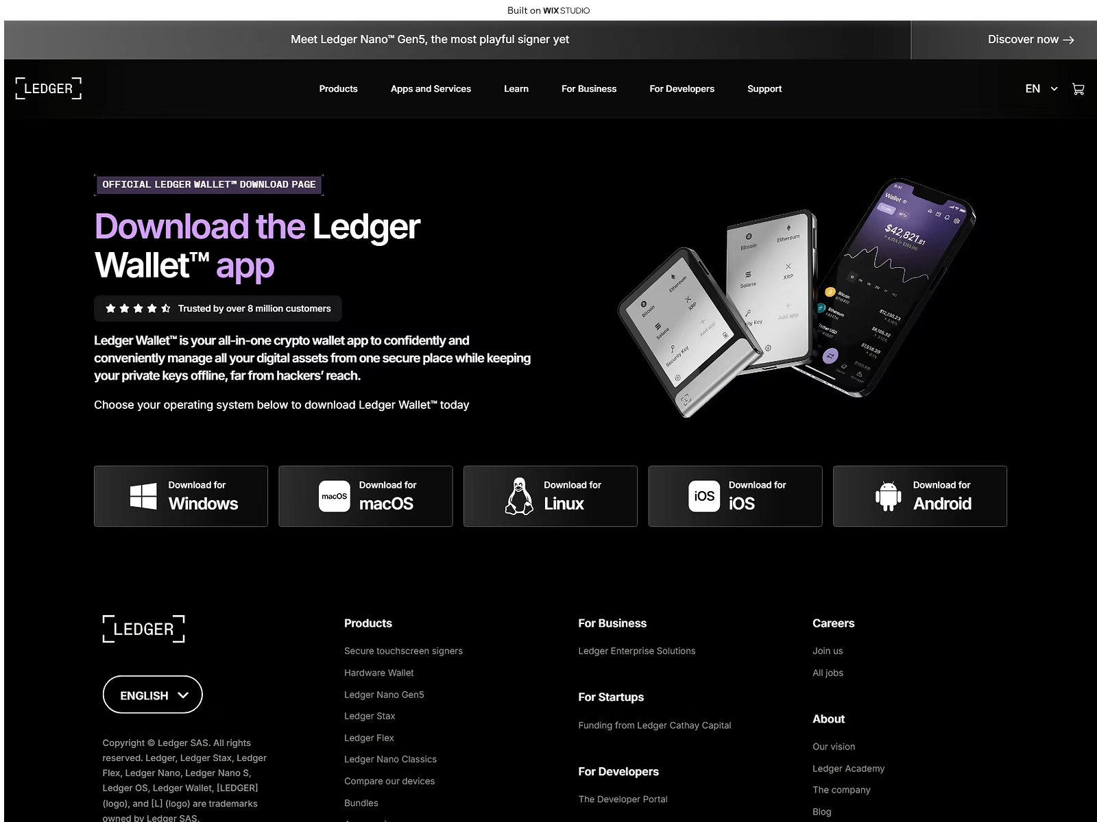 Screenshot of livelogn.wixstudio.com