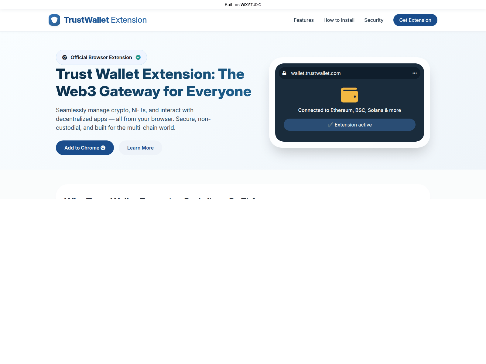 Screenshot of trrustweb.wixstudio.com