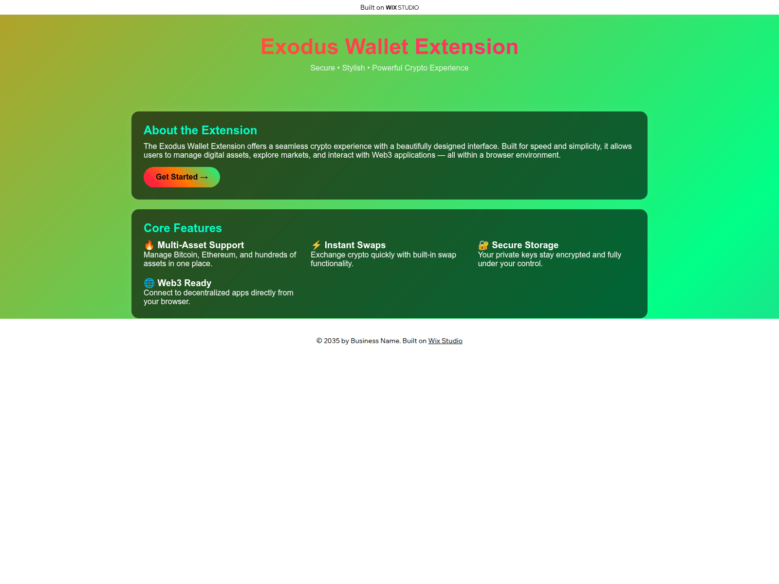 Screenshot of extension-apps.wixstudio.com