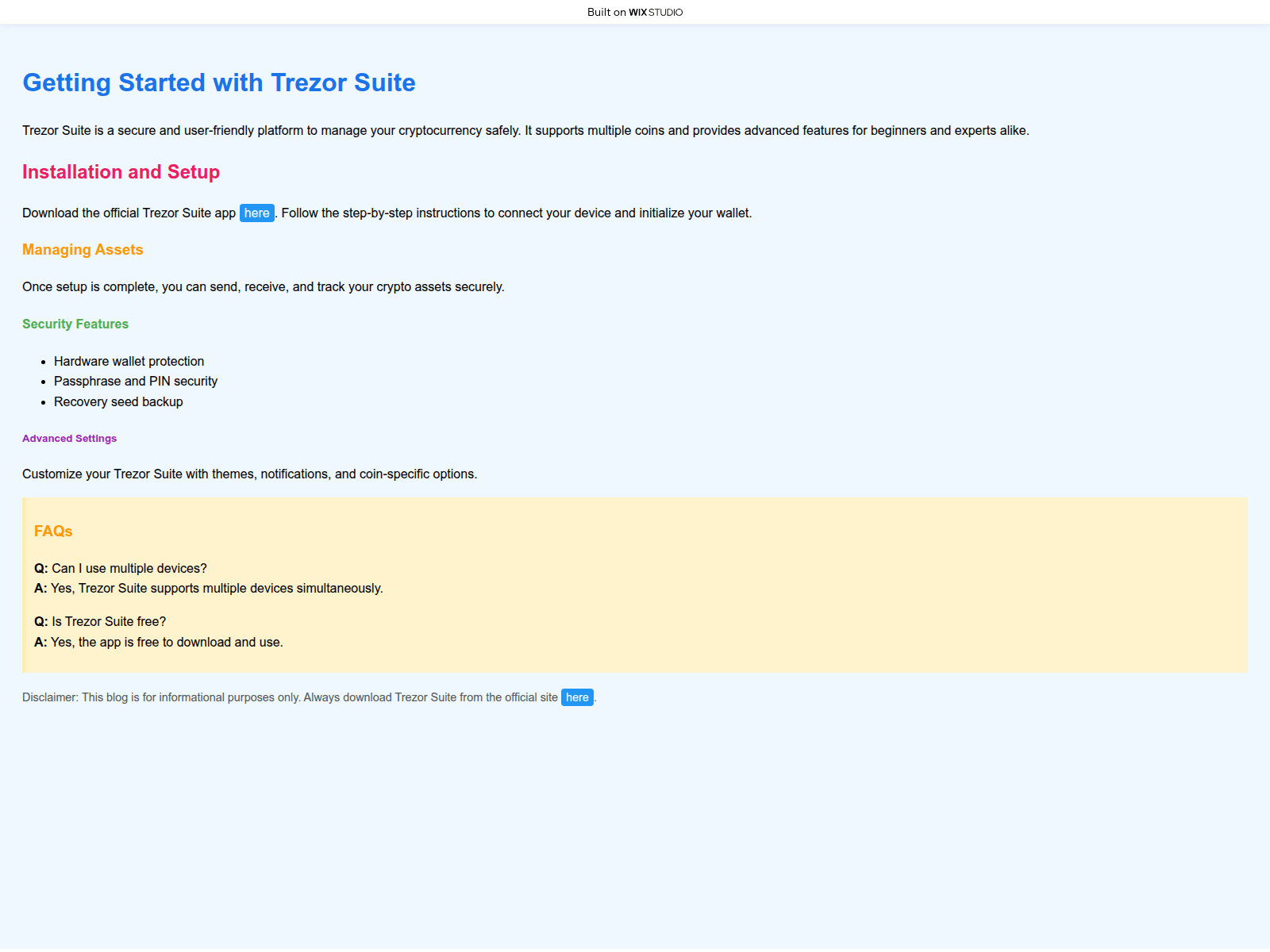 Screenshot of trex-suiteapp.wixstudio.com
