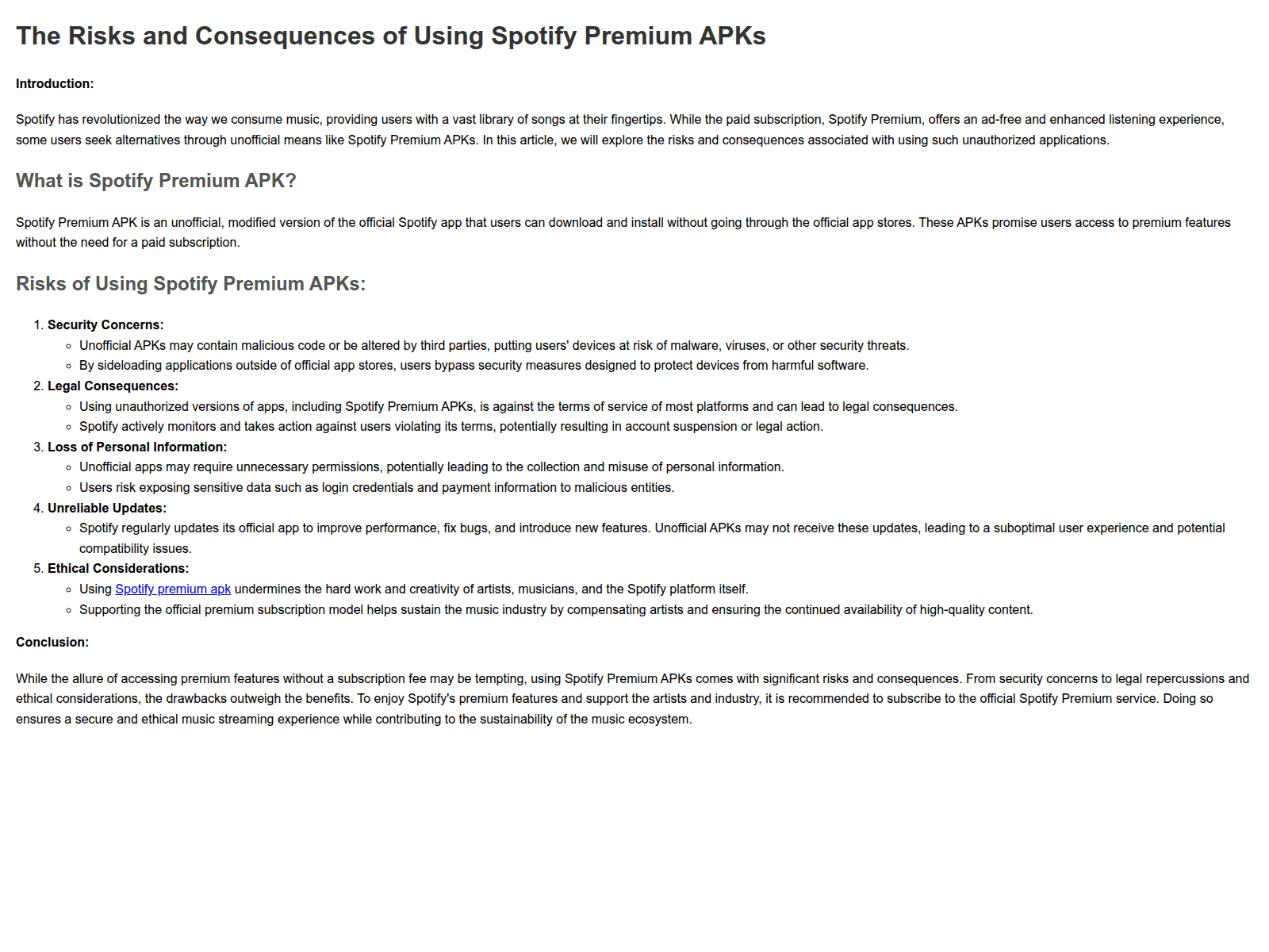 Screenshot of spotify-apk.pages.dev