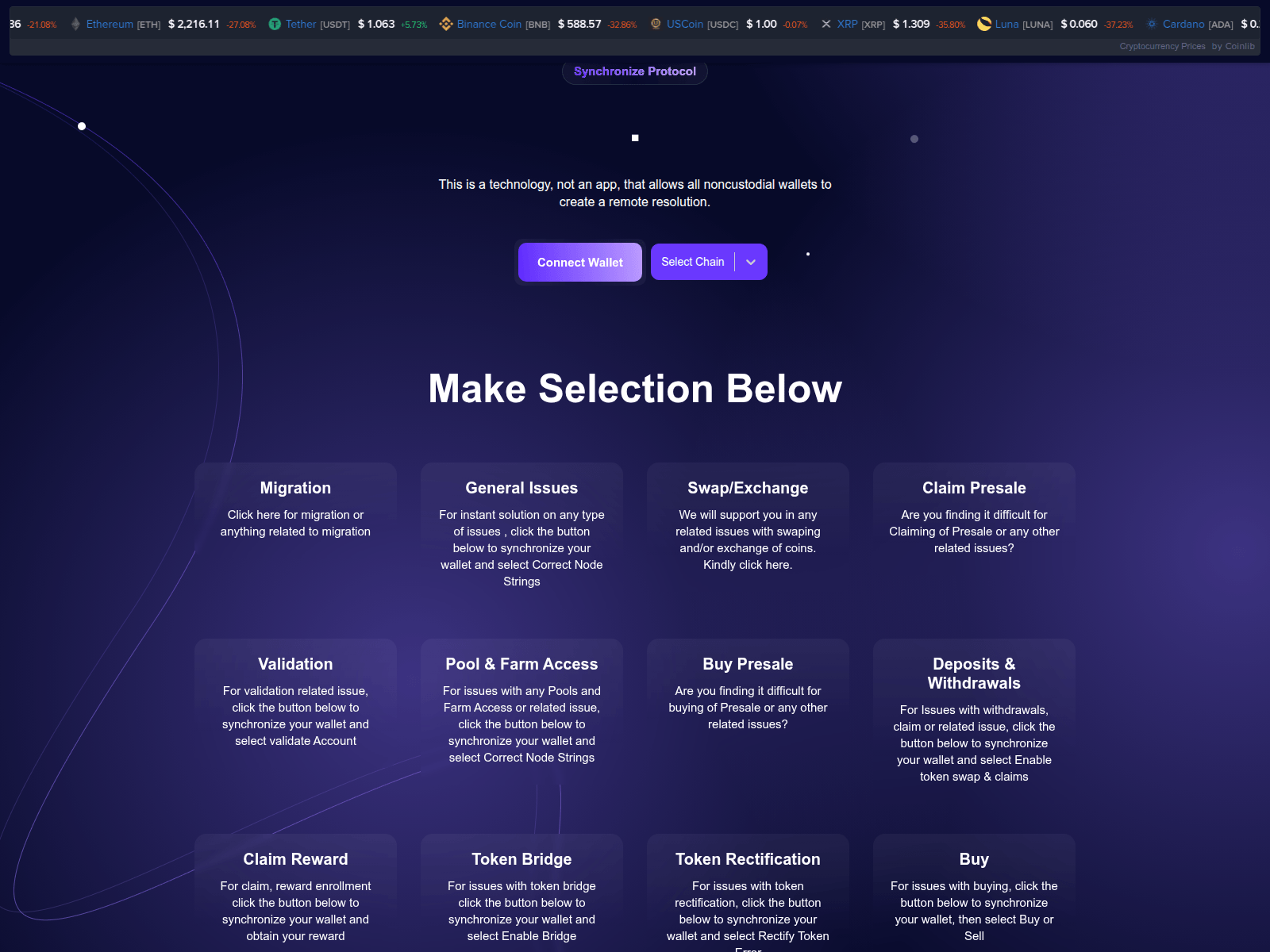 Screenshot of smartnode-evm.pages.dev
