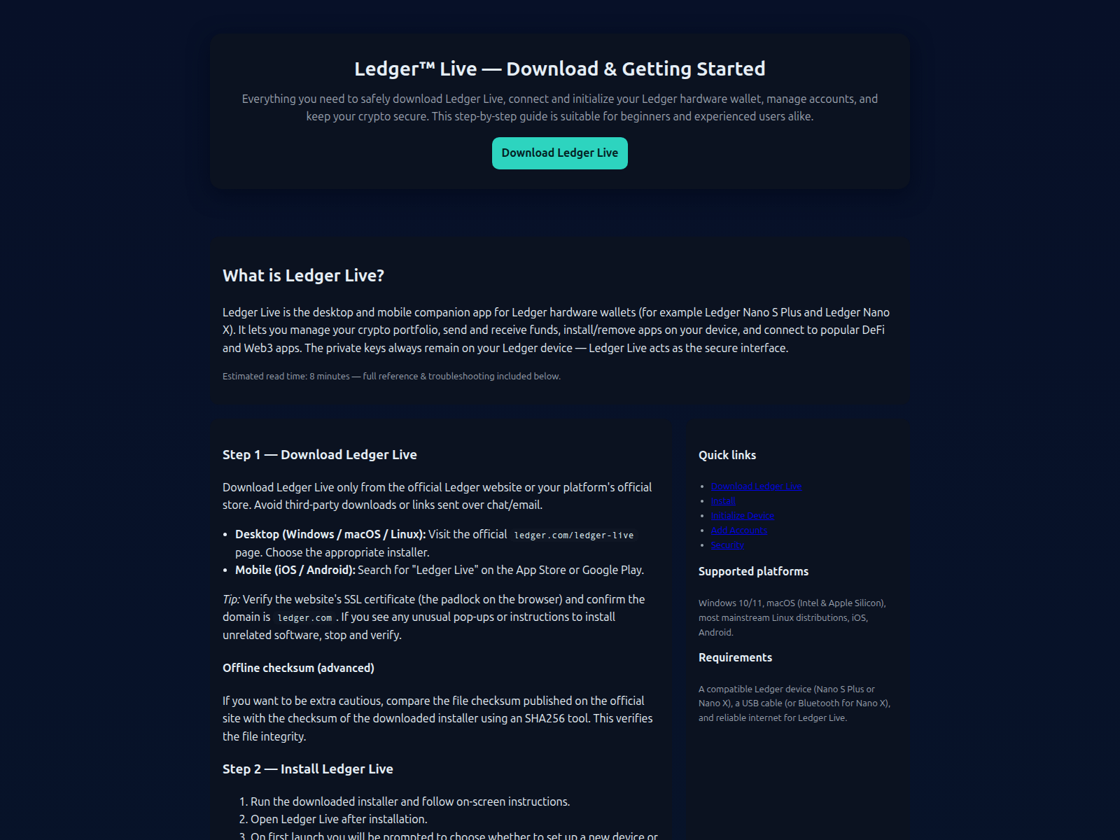 Screenshot of liveledgr-download.pages.dev