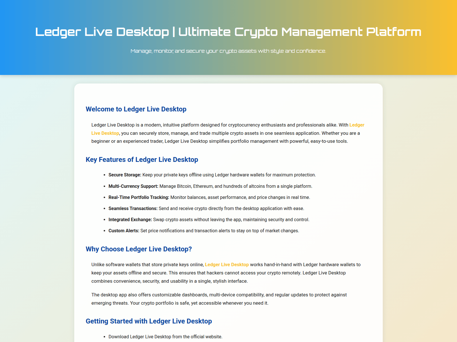 Screenshot of start-ledgerdeskto-eng.pages.dev